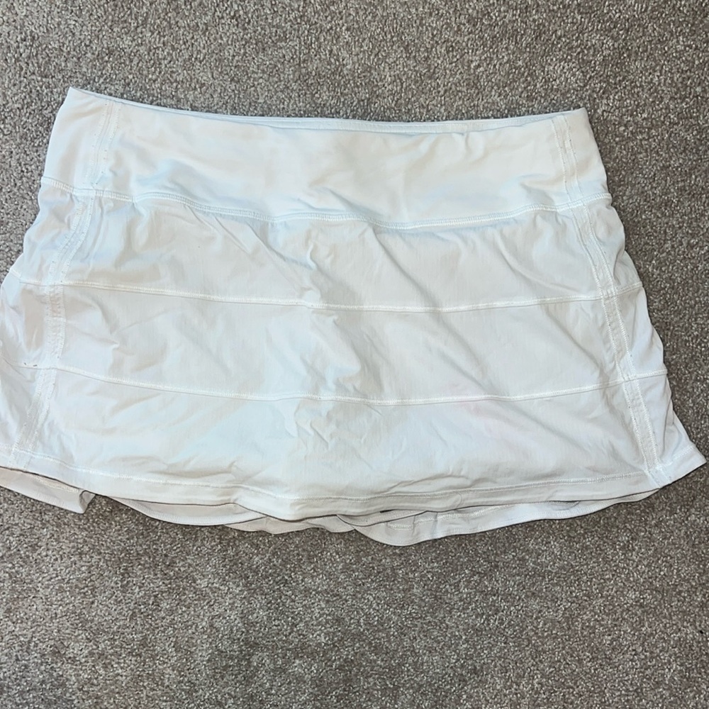Lululemon white Pace Rival skirt